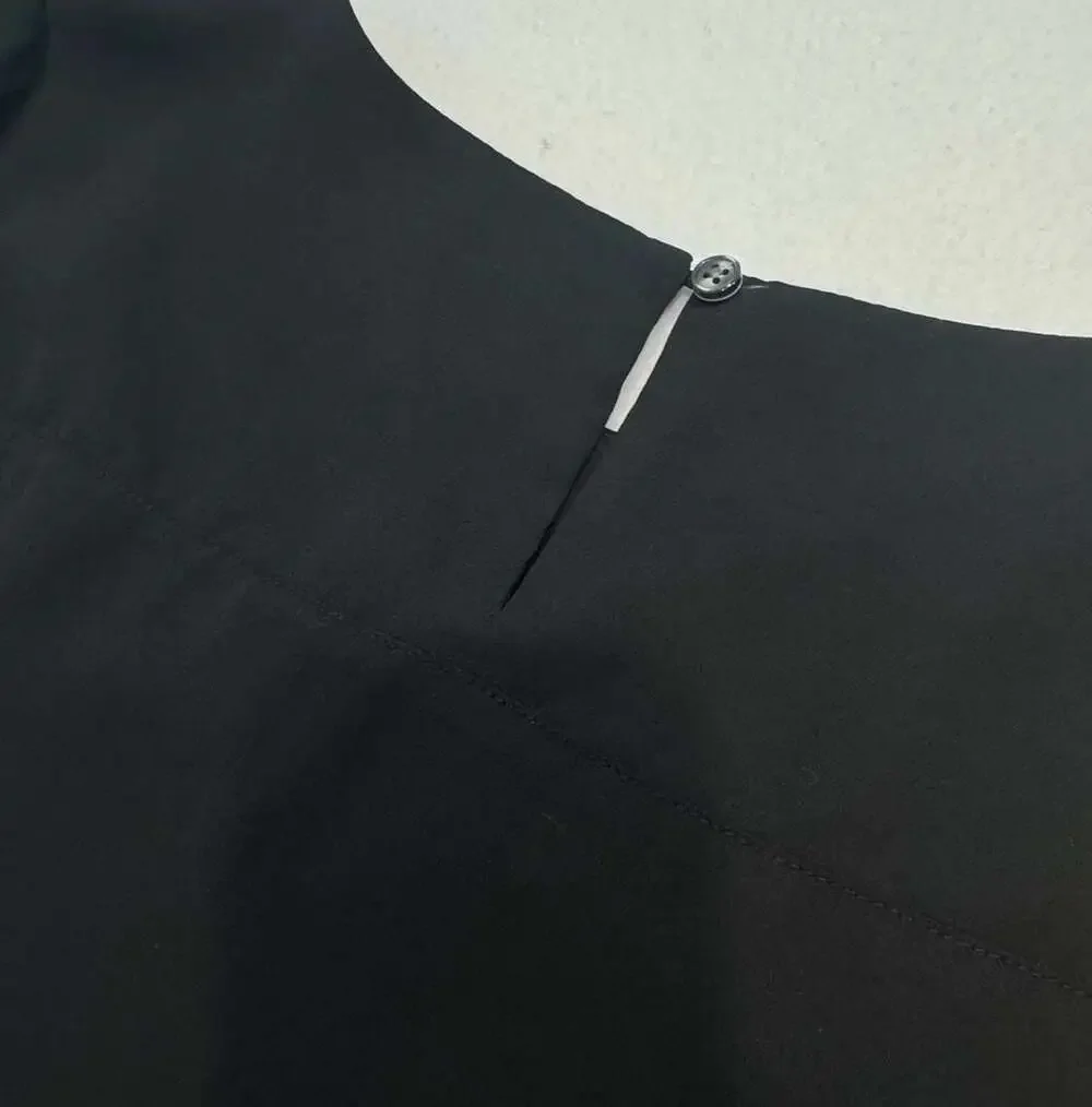 J. Crew J. by J.Crew Black Short Sleeve Blouse Top Women’s Size 6